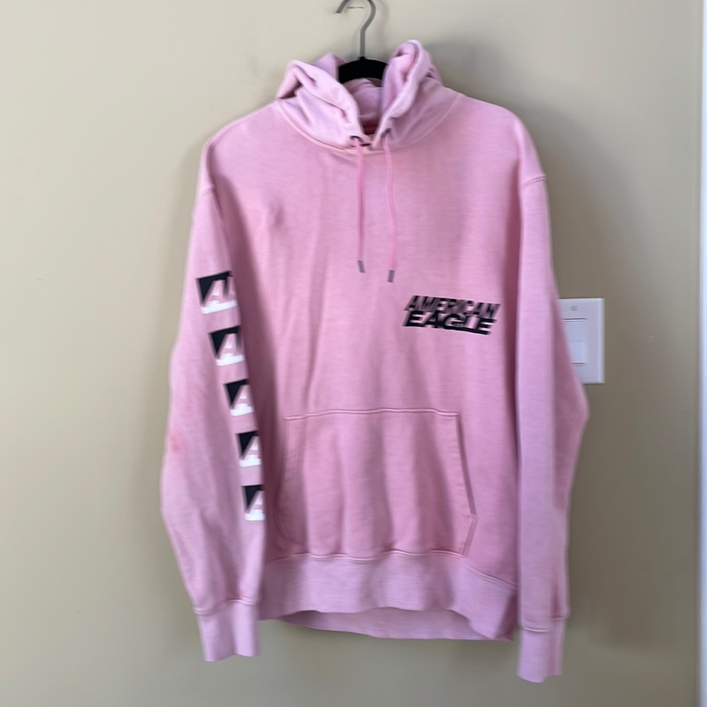 American Eagle men’s med pink hoodie
